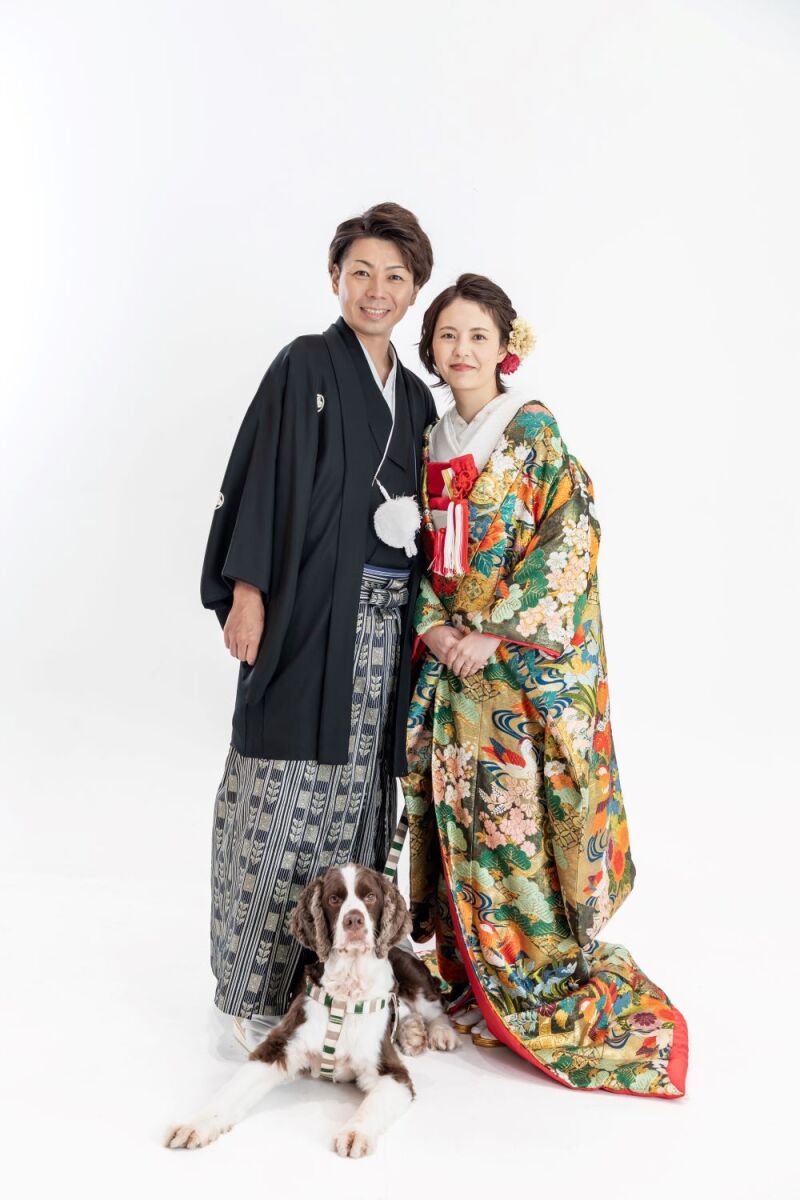 わんちゃんとのフォーマル撮影も!