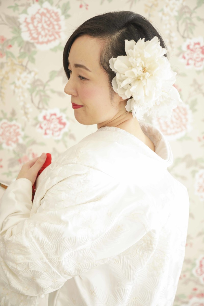 ご新婦様のソロショットは華やかに・・・♡