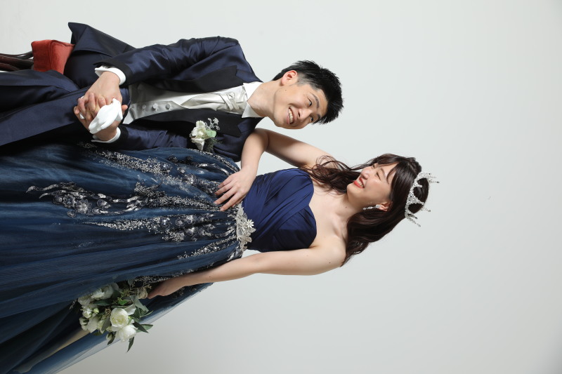 お二人様のネイビーコーデ