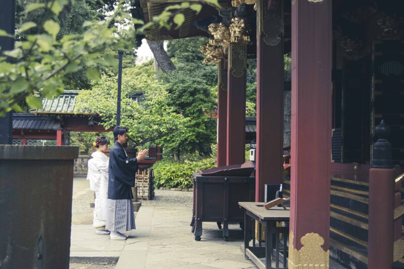 根津神社ロケーション撮影