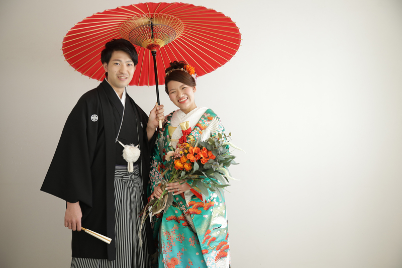 相合傘はかわいらしく♡