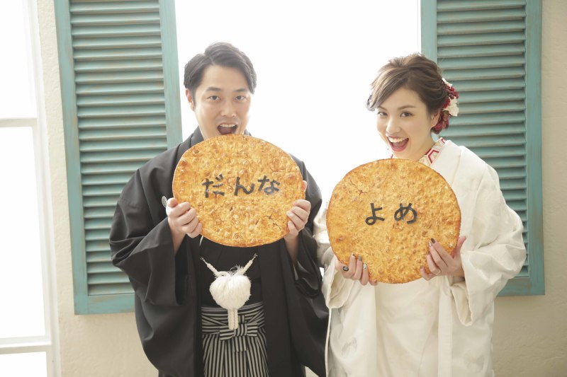 だんな・よめせんべいは鉄板アイテム！