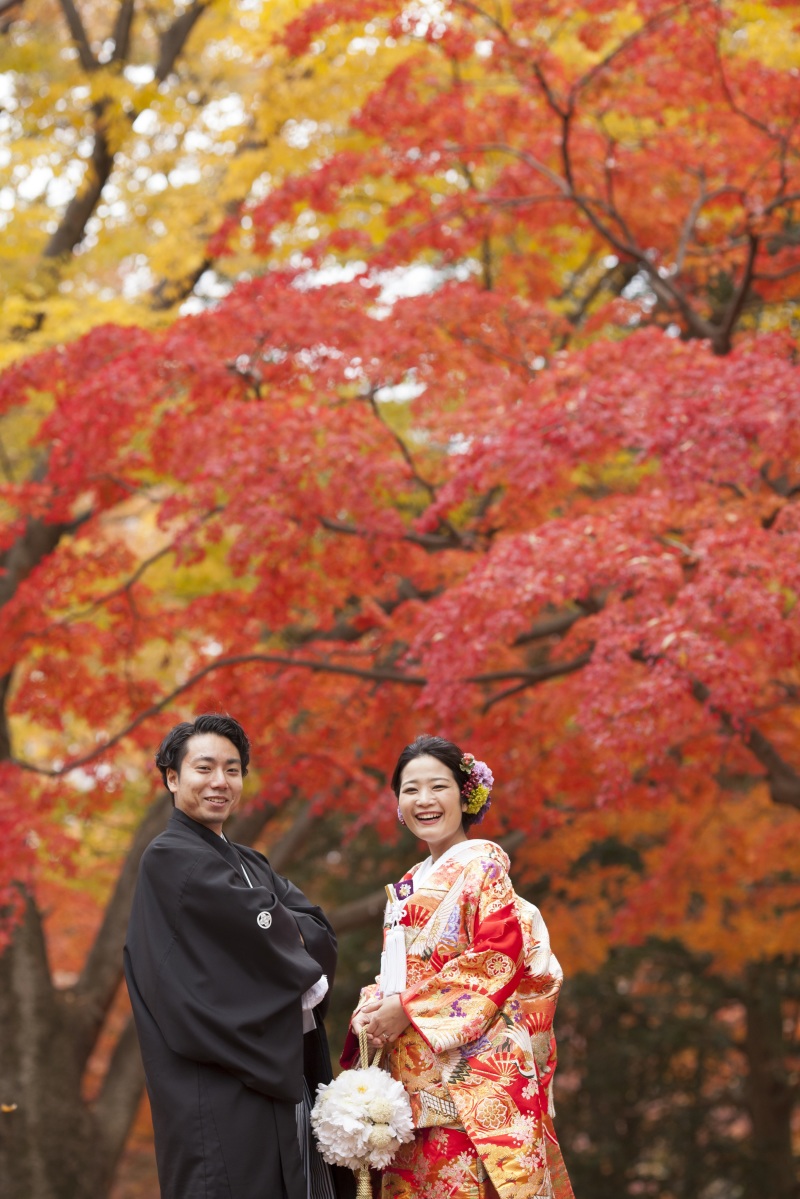 その時にしか取れない紅葉と