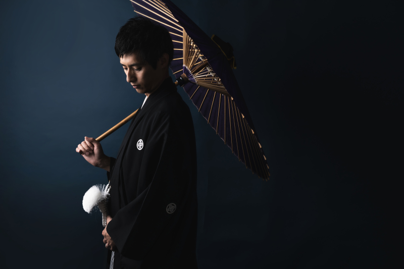 雰囲気を変えてご新郎様ショット