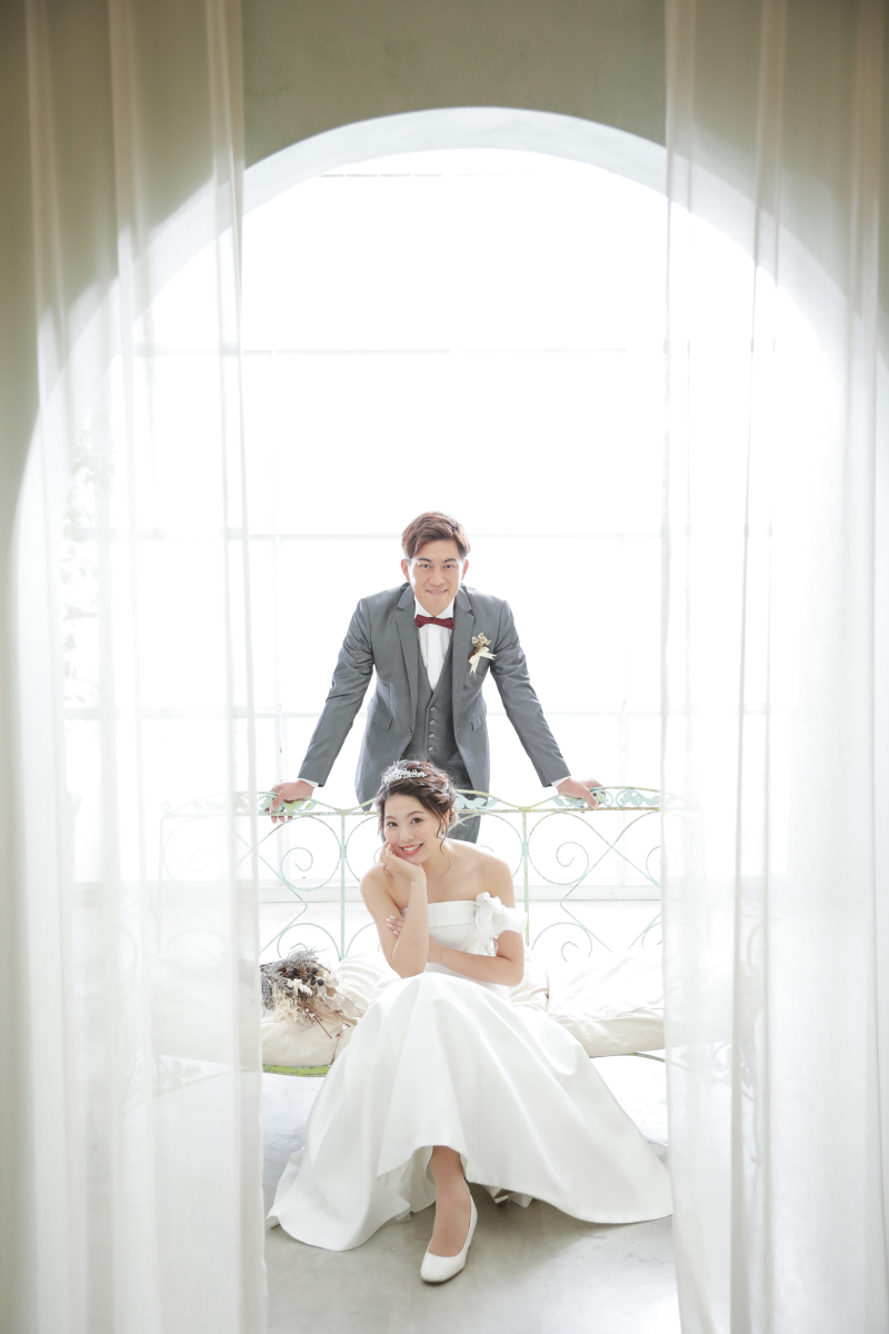 蝶ネクタイがアクセント