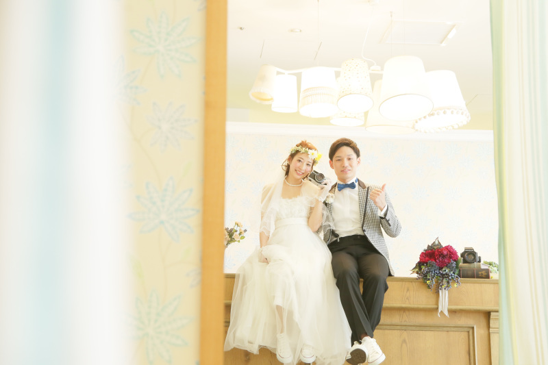 この場所はなんと受付の上！？