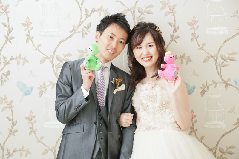 おそろいでニッコリ♪