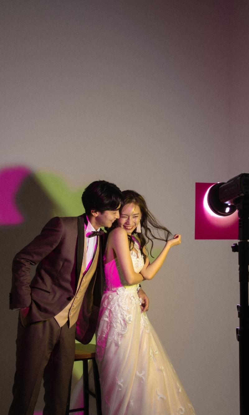 スタジオならではのライティング