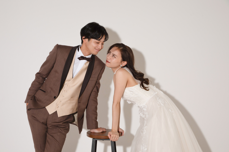 ワタベウェディング表参道フラッグシップフォトスタジオ_スタジオで撮影できる