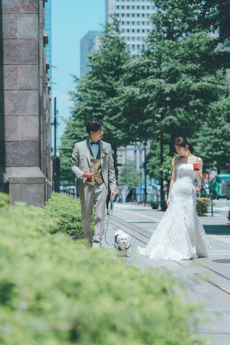 ワタベウェディング表参道フラッグシップフォトスタジオ_ペットと一緒に撮影できる