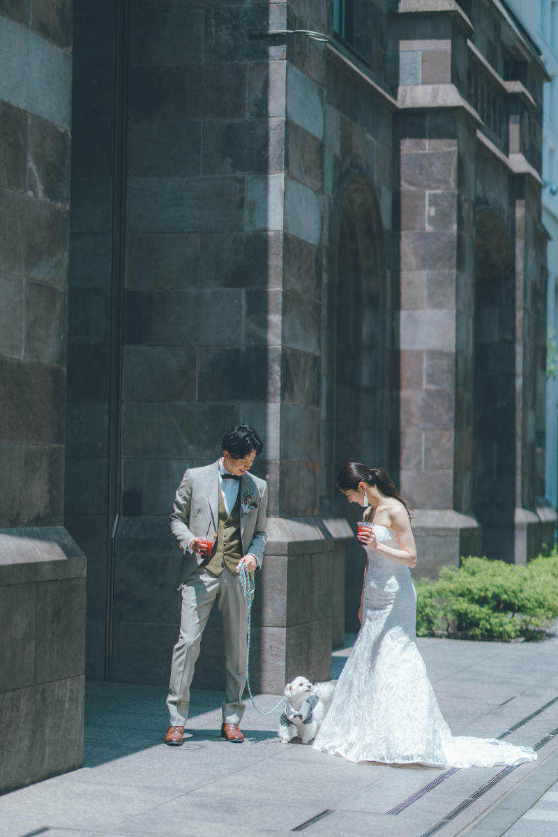 ワタベウェディング表参道フラッグシップフォトスタジオ_ペットと一緒に撮影できる