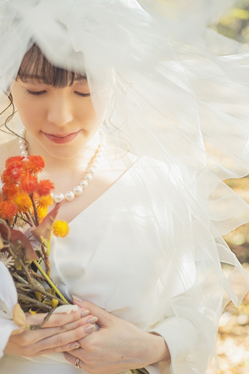 ワタベウェディング表参道フラッグシップフォトスタジオ_庭園で撮影できる