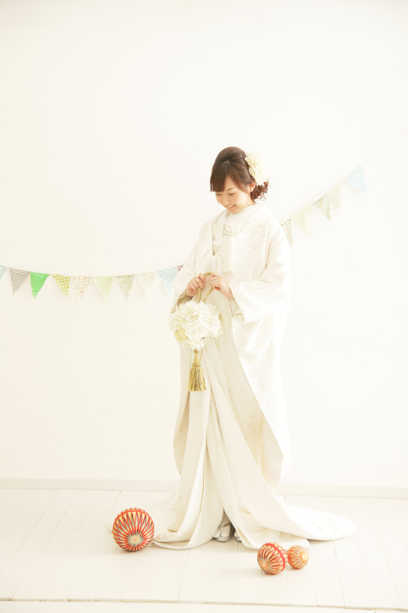 白無垢でもおしゃれに