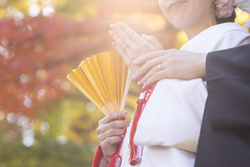 ワタベウェディング表参道フラッグシップフォトスタジオ_庭園で撮影できる