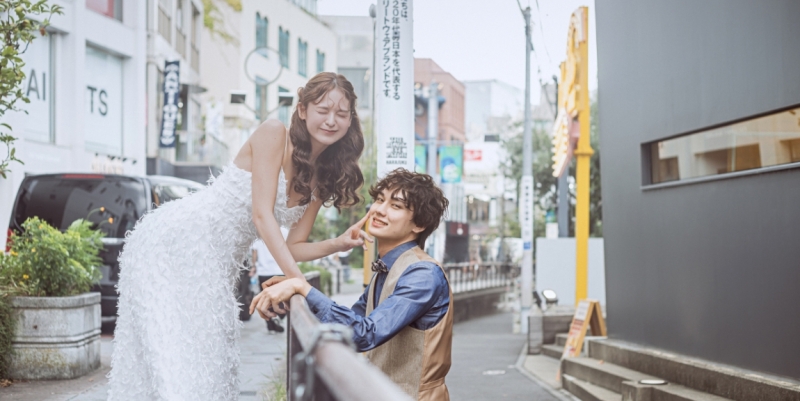 【都会的で抜け感のあるロケーション!】キャットストリートフォトプラン《新婦衣裳1着・全データ・美容師アテンド付き》