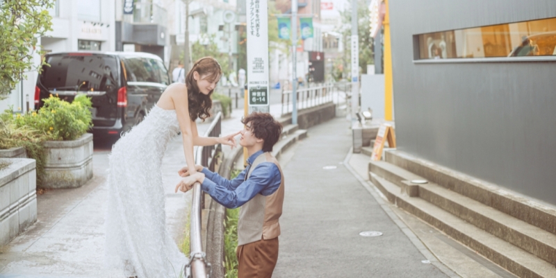 【都会的で抜け感のあるロケーション!】キャットストリートフォトプラン《新婦衣裳1着・全データ・美容師アテンド付き》