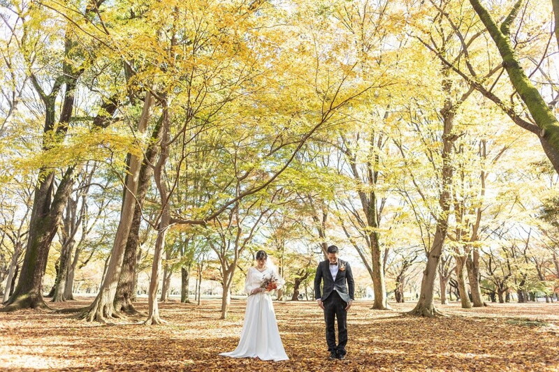 【都会のオアシス公園フォト】代々木公園フォトプラン《新婦衣裳1着・全データ・美容師アテンド付き》