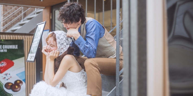 【都会的で抜け感のあるロケーション!】キャットストリートフォトプラン《新婦衣裳1着・全データ・美容師アテンド付き》