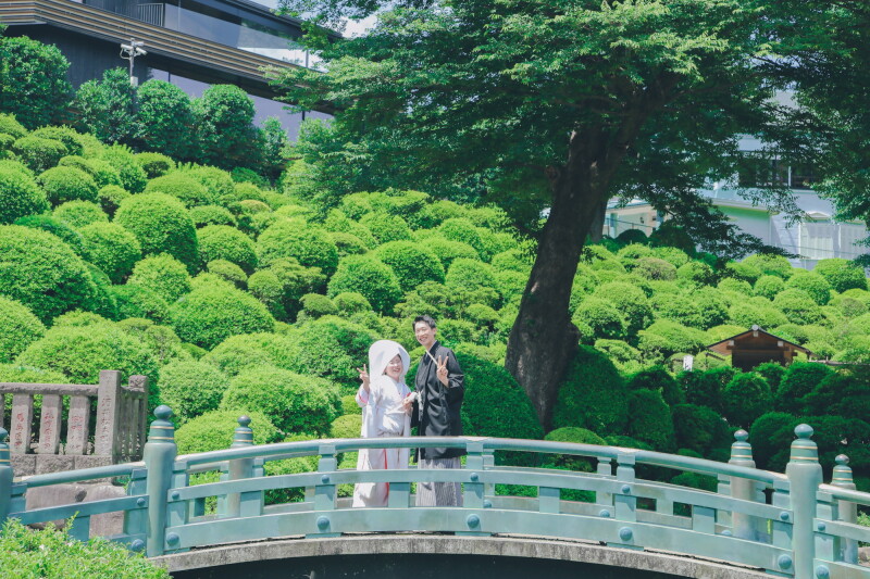 【和装フォトに人気の歴史ある神社】根津神社(境内)フォトプラン《新婦衣裳1着・全データ・美容師アテンド付き》