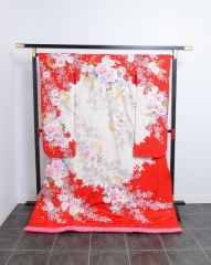 桜シルエット赤白ぼかし（1988）