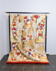 琳派調のしめに四季花（2007）