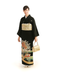 留袖（華扇鶴駕籠）