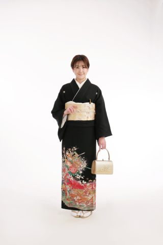 留袖（御所解牡丹）