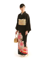 留袖（熨斗に牡丹桜）