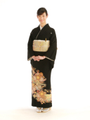 留袖（唐花小菱組み紐）