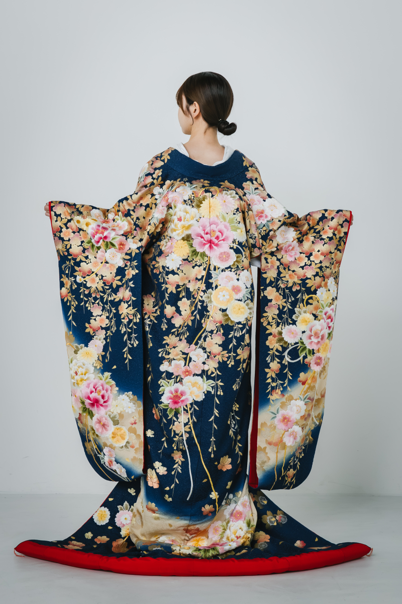 2014 花束枝垂れ桜文様