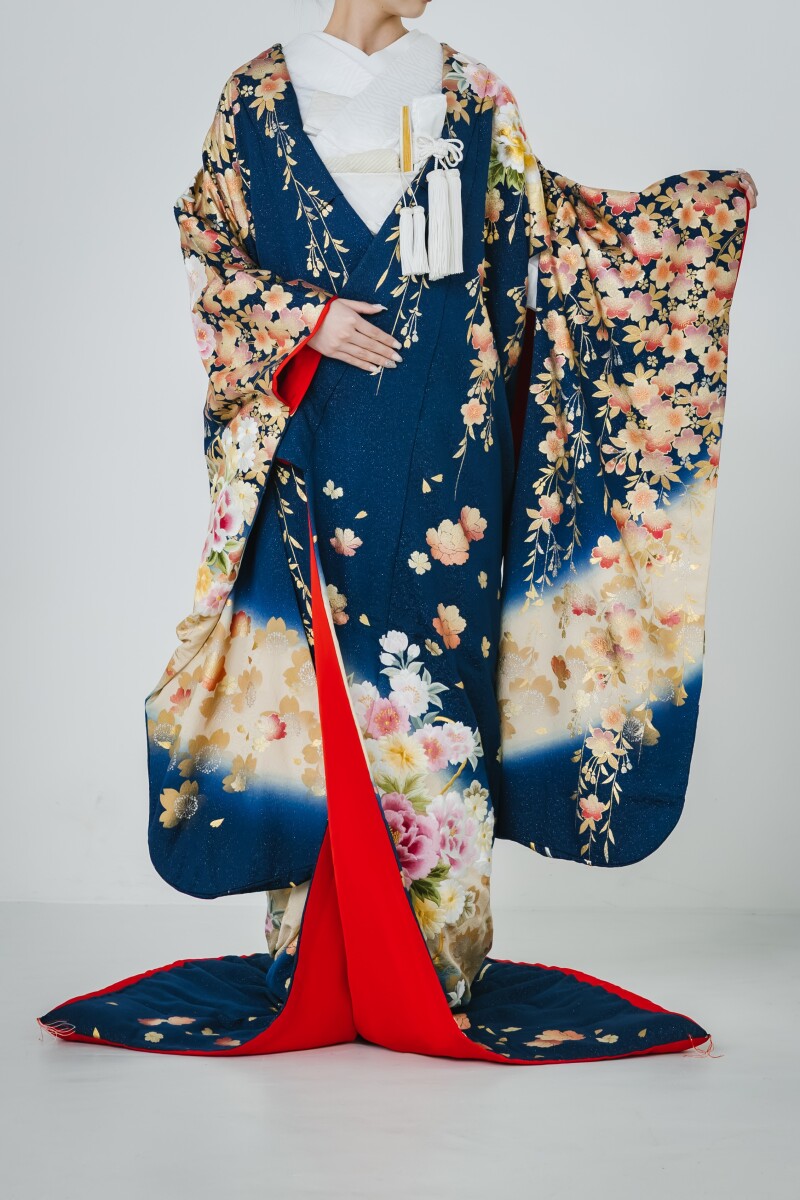 2014 花束枝垂れ桜文様