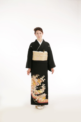 留袖（菊流水金駒）