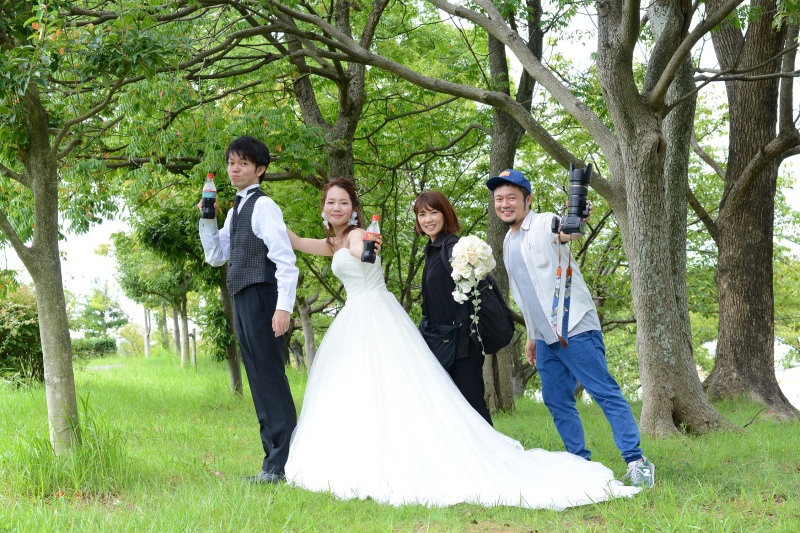 快晴と緑の中で！