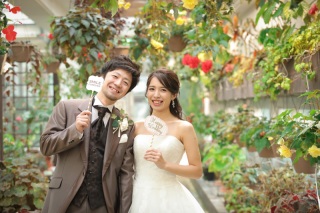 たくさんの花と緑に囲まれて♪