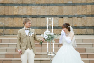 海とお花に囲まれてロケーション撮影！