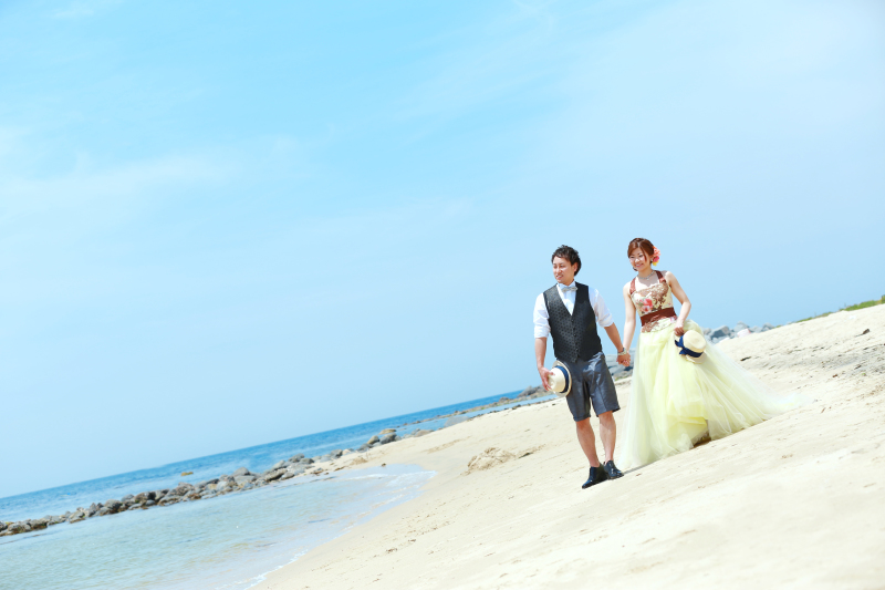 海！愛車と一緒に