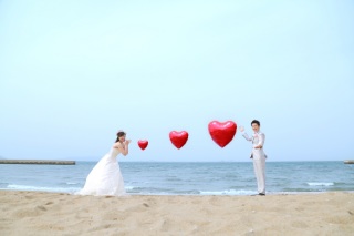 ネモフィラ畑と海でのロケ♪