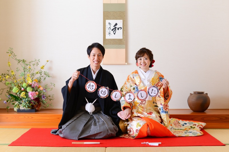 はじめに、スタジオ和室にて撮影！