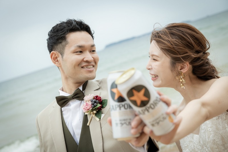 お2人の好きなお酒と一緒に