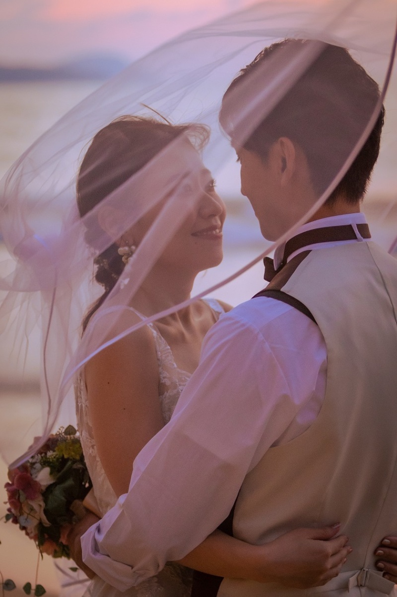 ベールショットで神秘的な１枚を