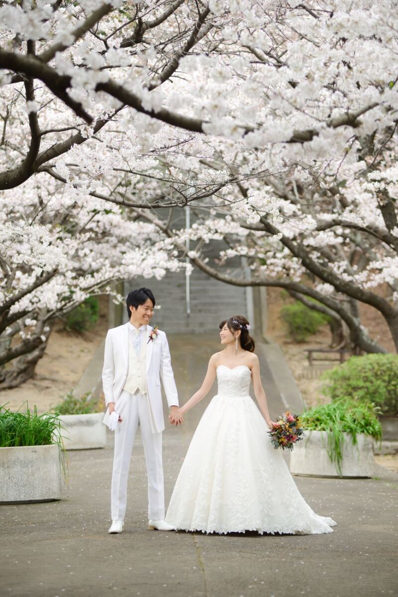 桜＋全身ショット