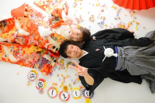 スタジオで2人らしく♪♪