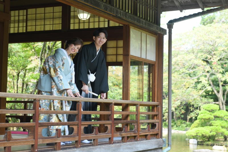 和装は友泉亭にて