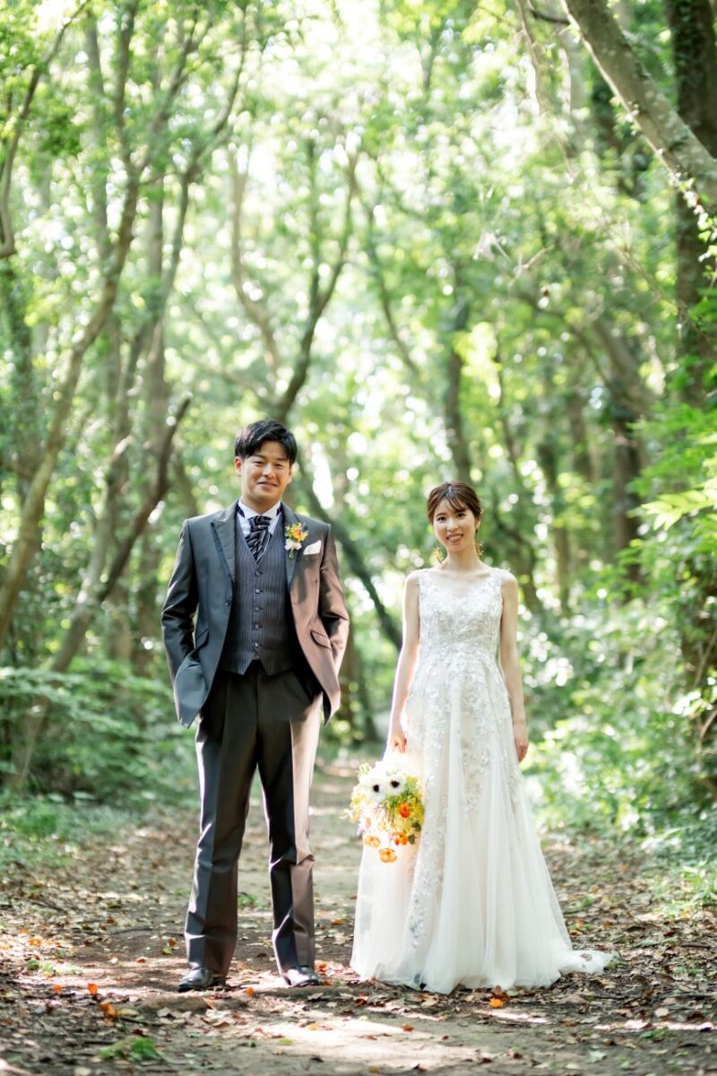 森林でのショット