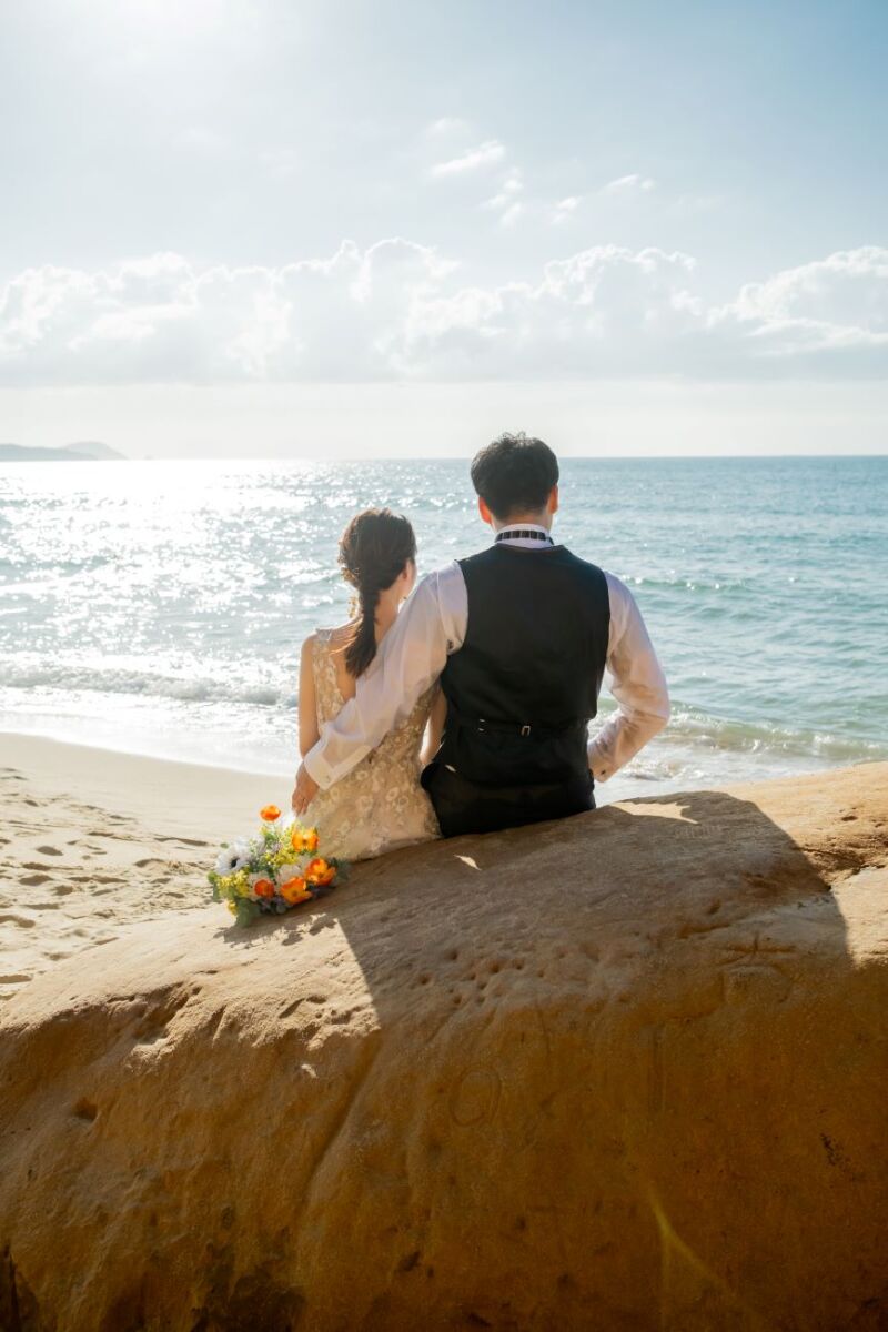 大自然に囲まれたバックショット