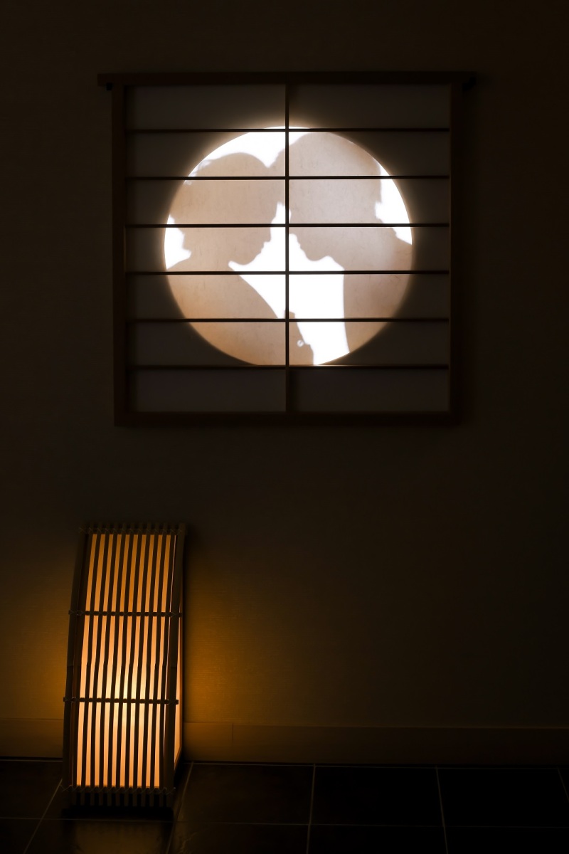 障子越しでの撮影