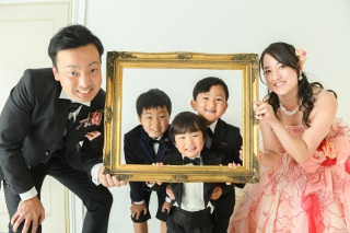 家族みんなでフォトウエディング！！