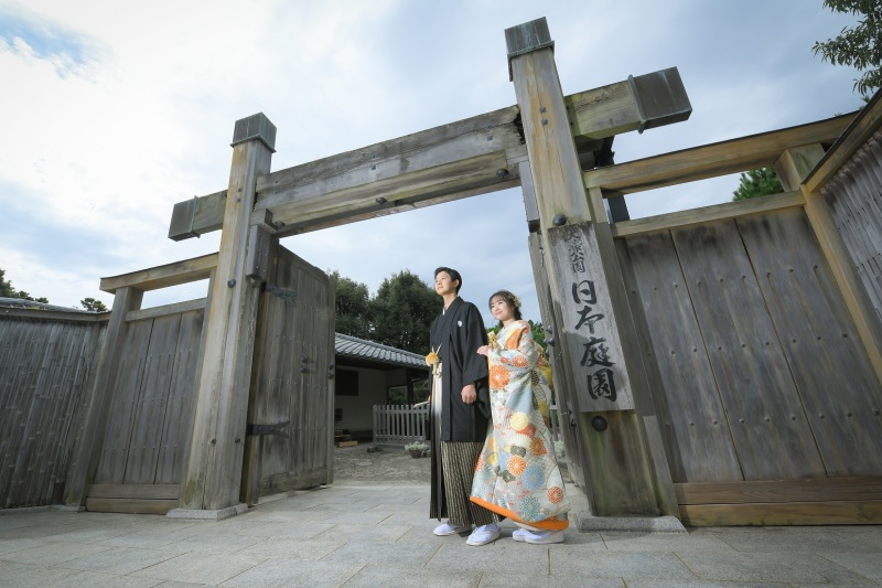 日本庭園ロケ