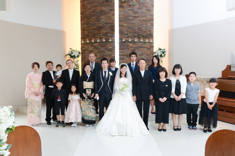 参列者全員で集合写真!