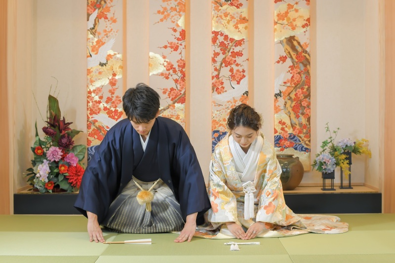 定番の座りのショットを